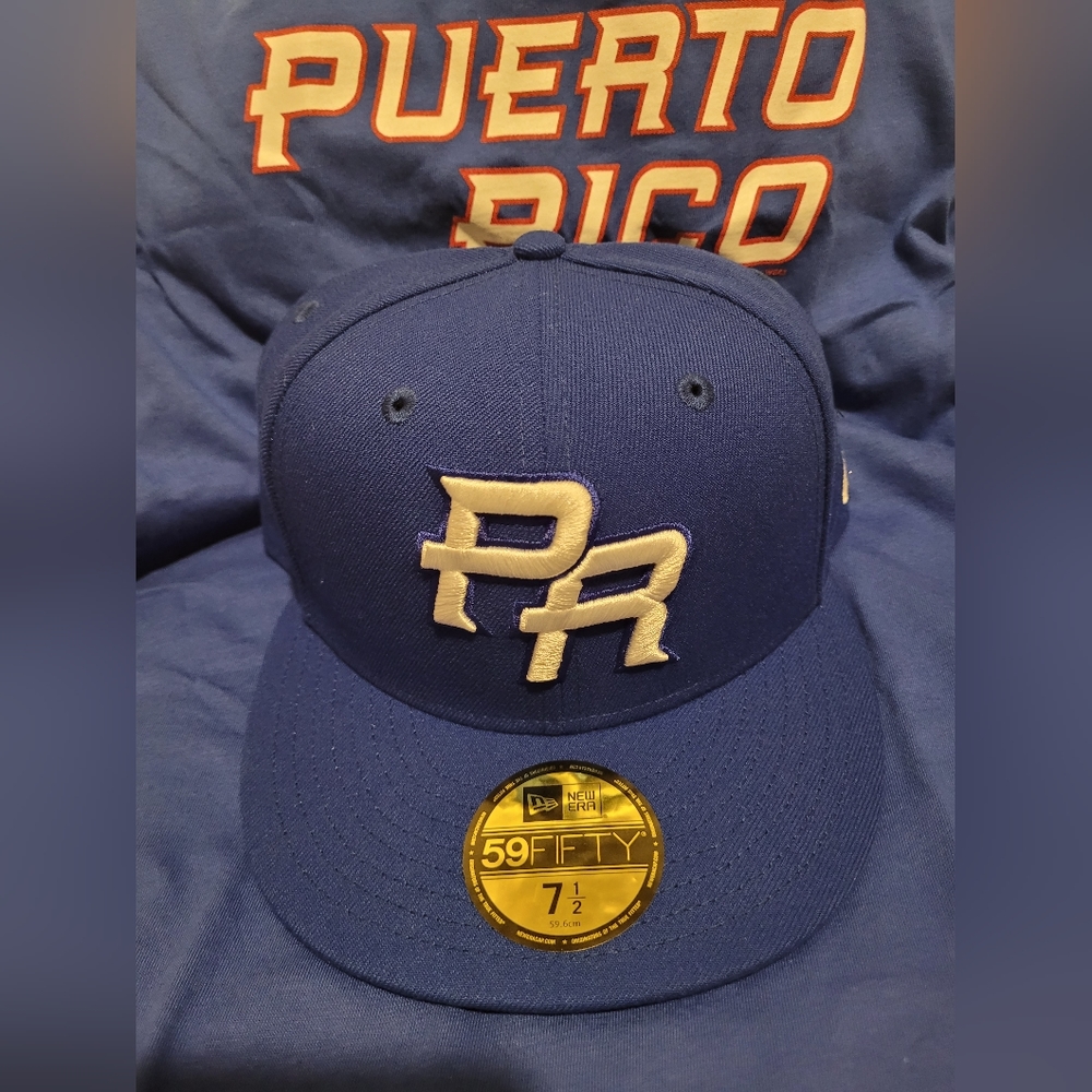 2023 Puerto Rico New Era World Baseball Classic fitted hat cap 7 1/2